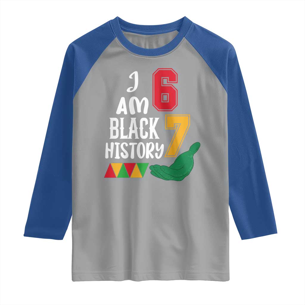 Funny Six Seven African American Raglan Shirt Black History Month