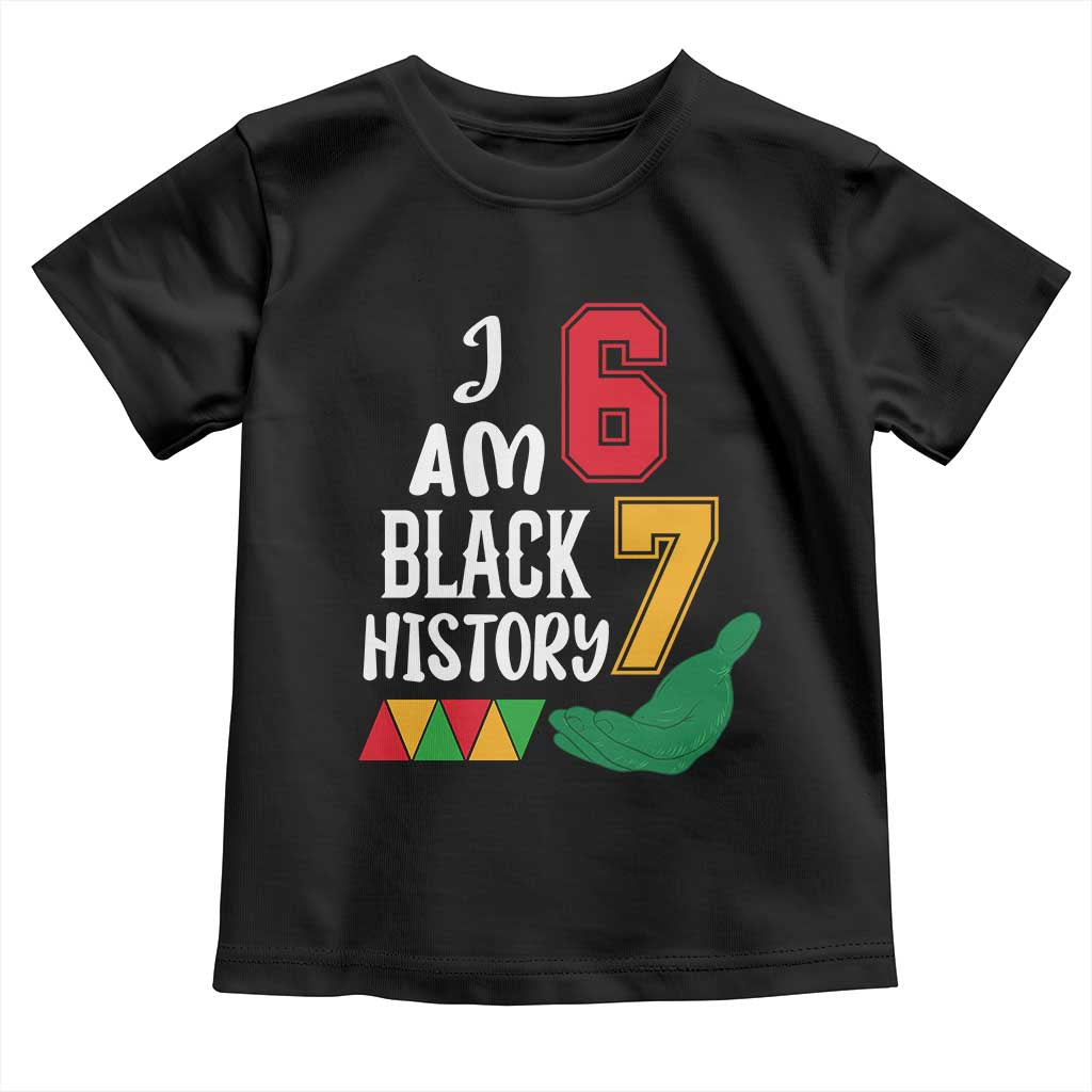 Funny Six Seven African American Toddler T Shirt Black History Month