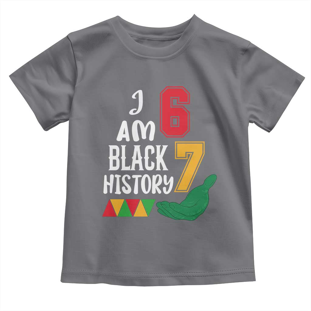 Funny Six Seven African American Toddler T Shirt Black History Month