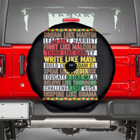 Black History Month Spare Tire Cover Dream Like Martin Lead Like Harriet
