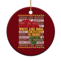 Black History Month Ceramic Ornament Dream Like Martin Lead Like Harriet