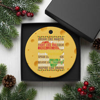 Black History Month Ceramic Ornament Dream Like Martin Lead Like Harriet