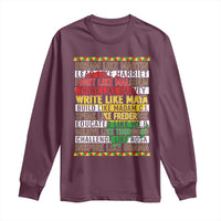 Black History Month Long Sleeve Shirt Dream Like Martin Lead Like Harriet