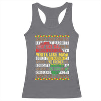 Black History Month Racerback Tank Top Dream Like Martin Lead Like Harriet