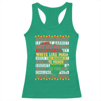 Black History Month Racerback Tank Top Dream Like Martin Lead Like Harriet