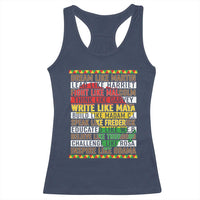 Black History Month Racerback Tank Top Dream Like Martin Lead Like Harriet