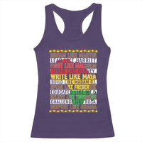 Black History Month Racerback Tank Top Dream Like Martin Lead Like Harriet