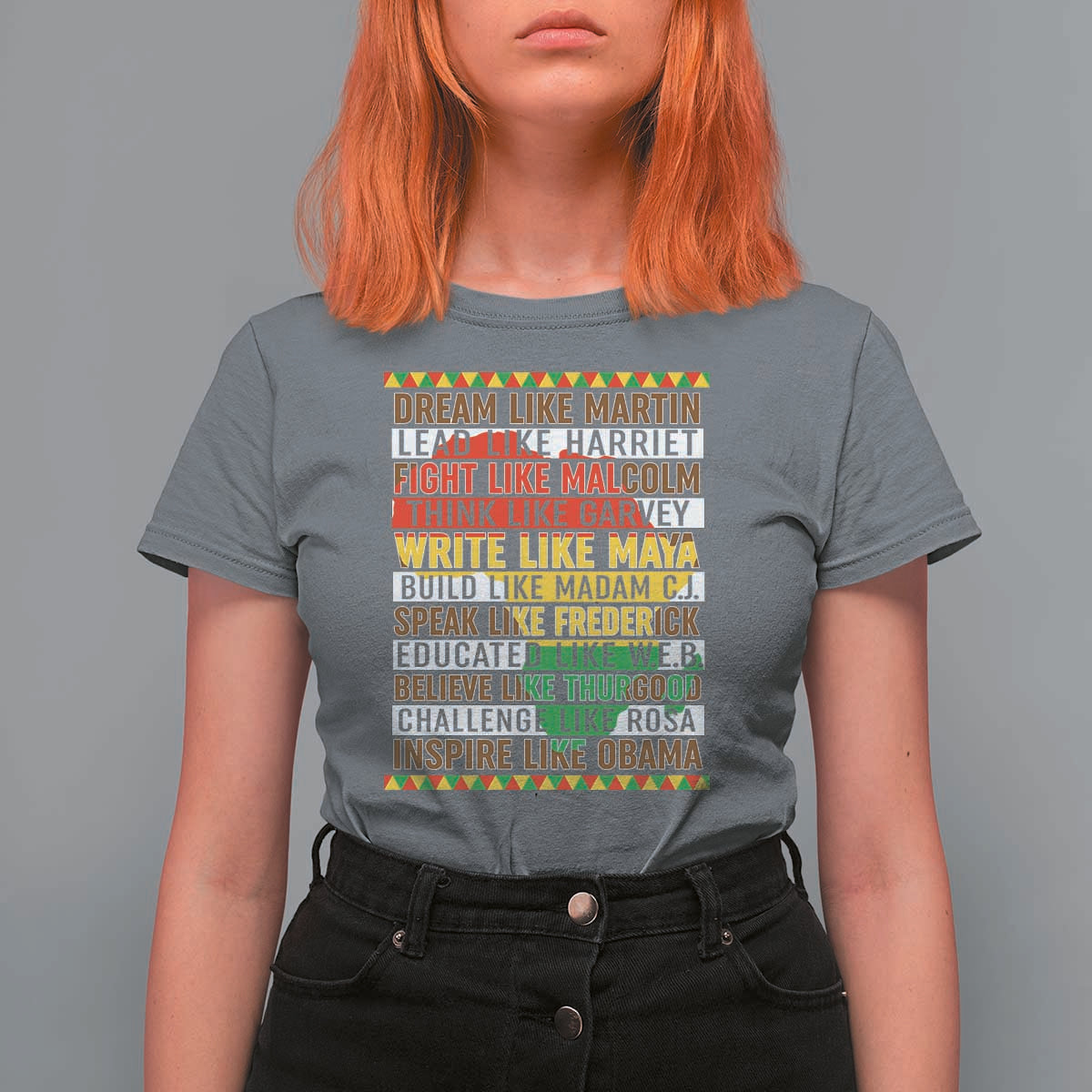Black History Month T Shirt For Women Dream Like Martin Lead Like Harriet