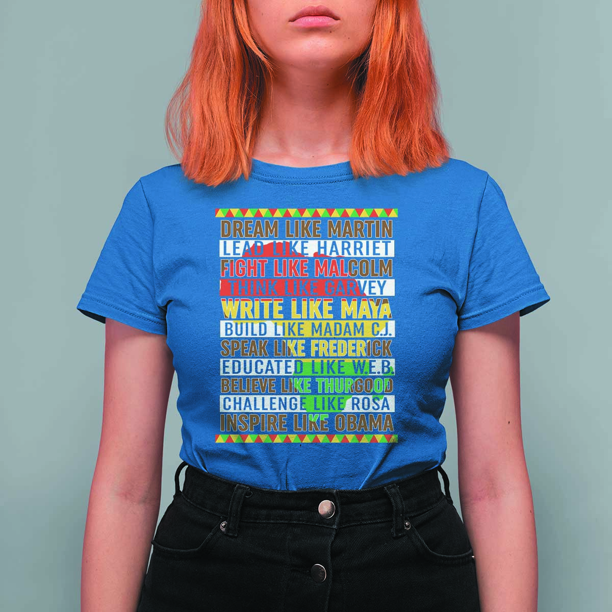Black History Month T Shirt For Women Dream Like Martin Lead Like Harriet