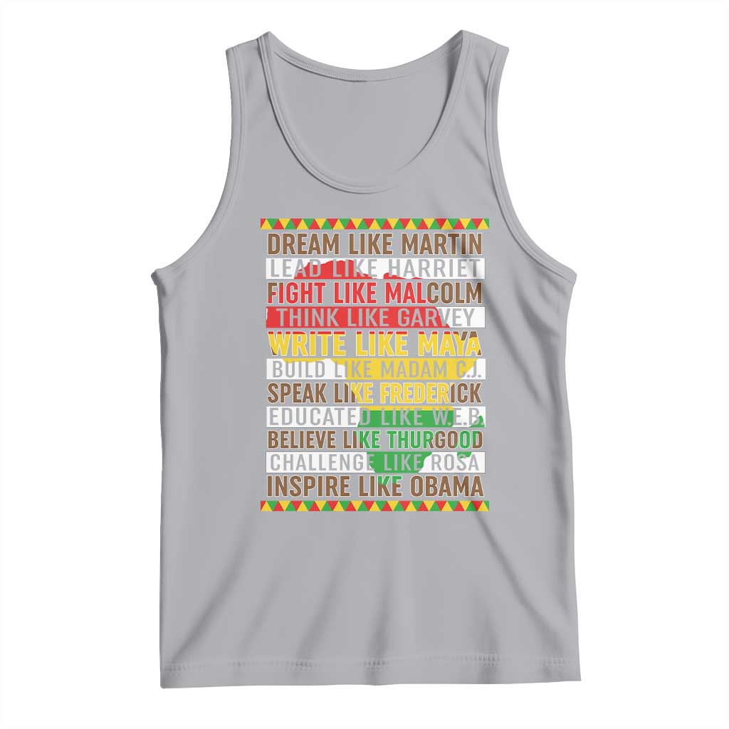 Black History Month Tank Top Dream Like Martin Lead Like Harriet
