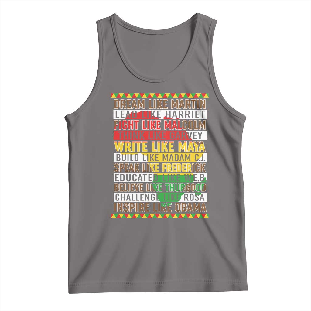Black History Month Tank Top Dream Like Martin Lead Like Harriet