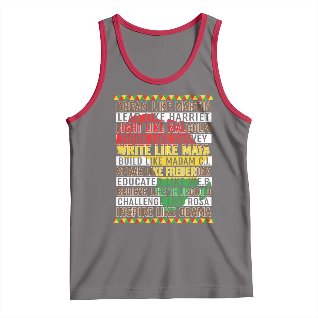 Black History Month Tank Top Dream Like Martin Lead Like Harriet
