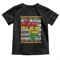 Black History Month Toddler T Shirt Dream Like Martin Lead Like Harriet
