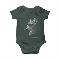 Fck Ice Baby Onesie Funny Cat  Smoking Anti ICE Meme