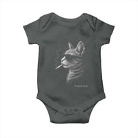 Fck Ice Baby Onesie Funny Cat  Smoking Anti ICE Meme