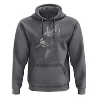 Fck Ice Hoodie Funny Cat  Smoking Anti ICE Meme