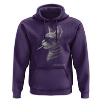 Fck Ice Hoodie Funny Cat  Smoking Anti ICE Meme