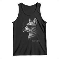 Fck Ice Tank Top Funny Cat  Smoking Anti ICE Meme