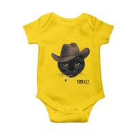 Funny Cowboy Cat Smoking Anti ICE Protest Meme Baby Onesie