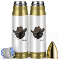 Funny Cowboy Cat Smoking Anti ICE Protest Meme Bullet Tumbler