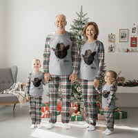 Funny Cowboy Cat Smoking Anti ICE Protest Meme Plaid Pajama Set