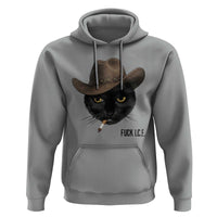 Funny Cowboy Cat Smoking Anti ICE Protest Meme Hoodie