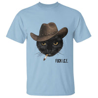 Funny Cowboy Cat Smoking Anti ICE Protest Meme T Shirt