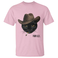 Funny Cowboy Cat Smoking Anti ICE Protest Meme T Shirt