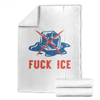 Ice Cube Anti ICE Immigration Human Rights Meme Throw Blanket