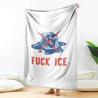 Ice Cube Anti ICE Immigration Human Rights Meme Throw Blanket