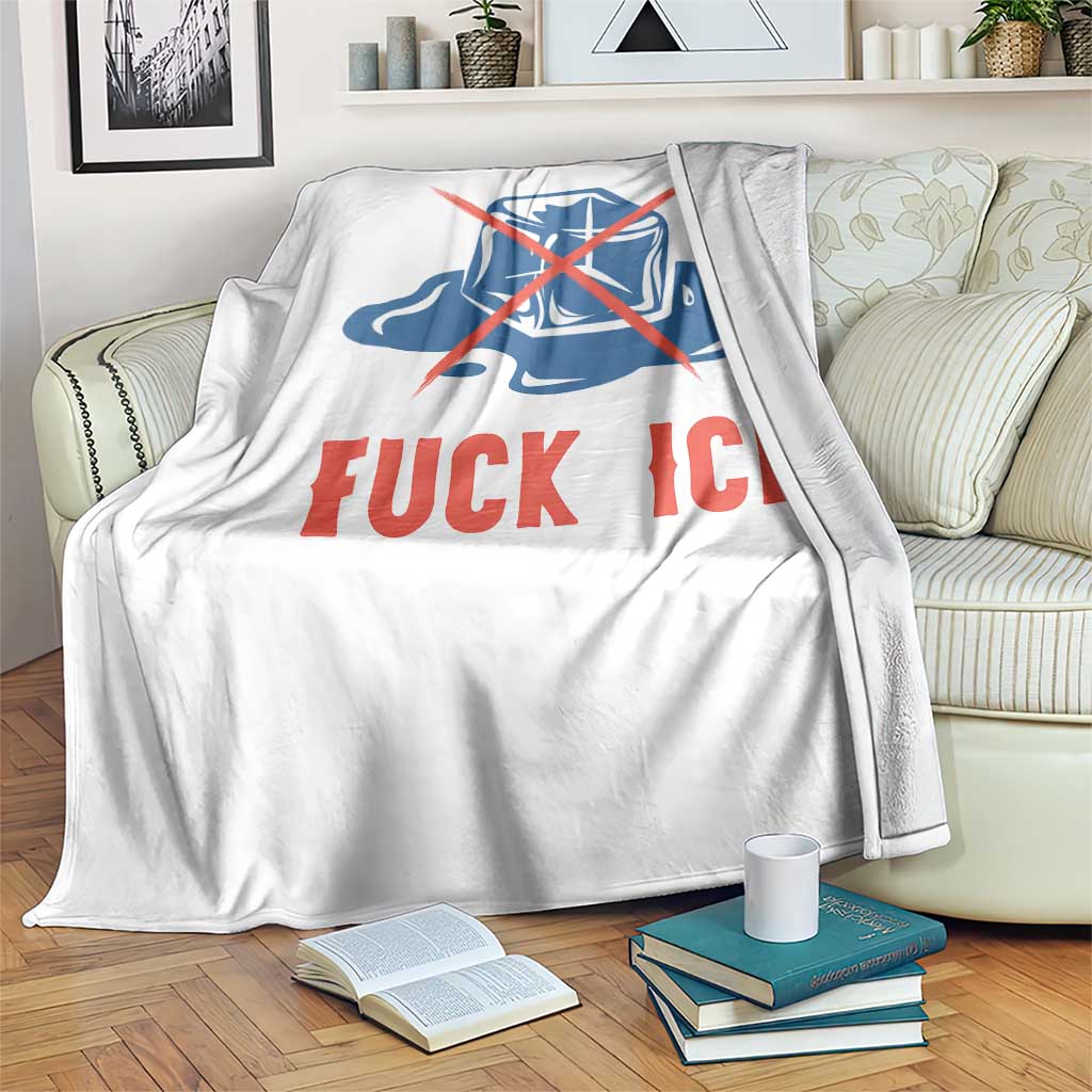 Ice Cube Anti ICE Immigration Human Rights Meme Throw Blanket