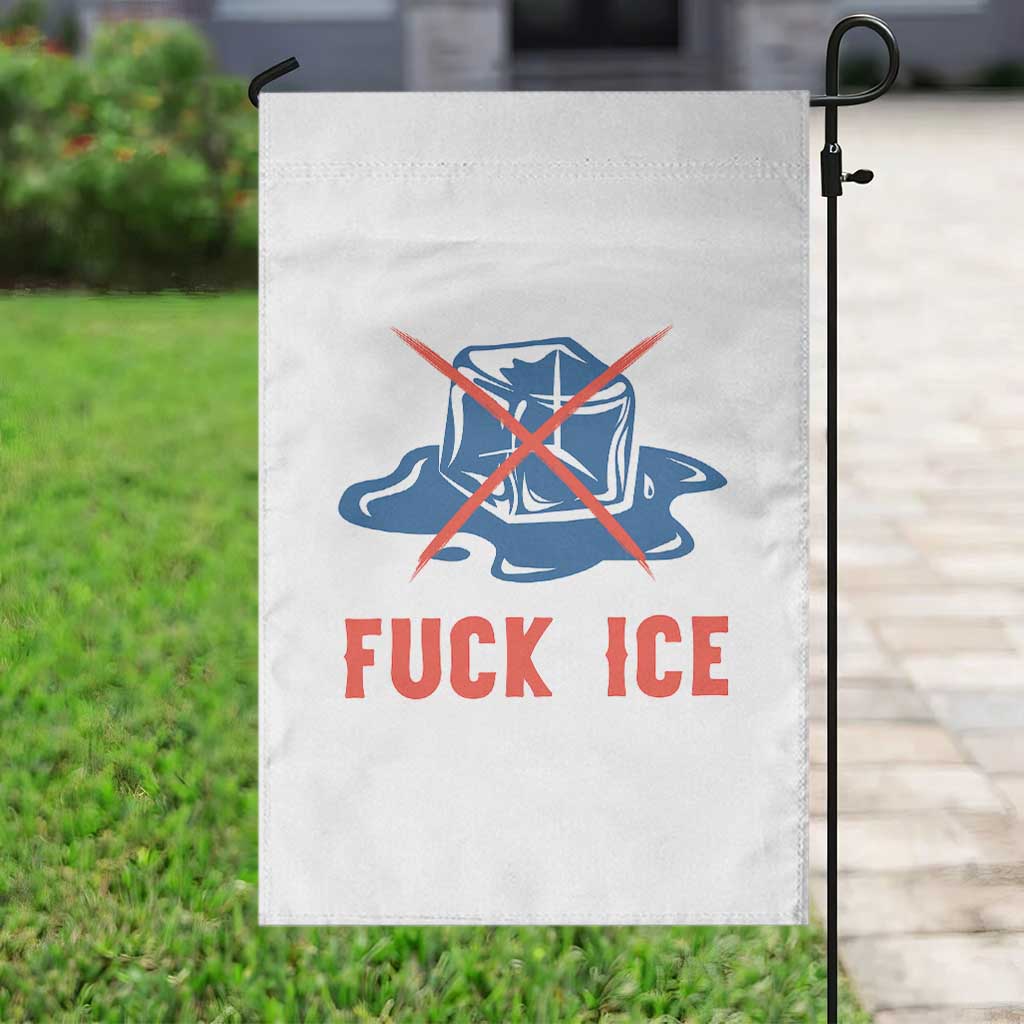 Ice Cube Anti ICE Immigration Human Rights Meme Garden Flag