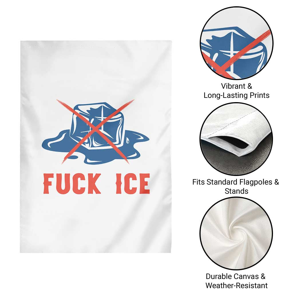 Ice Cube Anti ICE Immigration Human Rights Meme Garden Flag