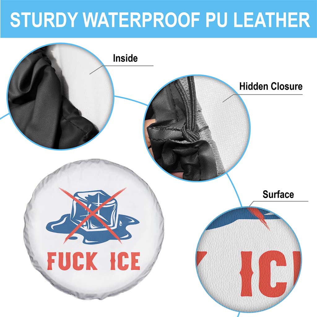 Ice Cube Anti ICE Immigration Human Rights Meme Spare Tire Cover
