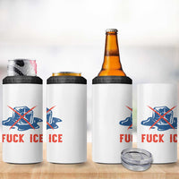 Ice Cube Anti ICE Immigration Human Rights Meme 4 in 1 Can Cooler Tumbler