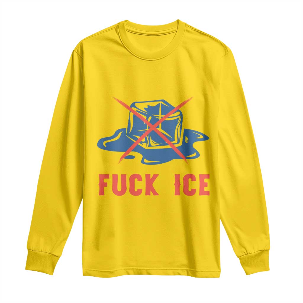 Ice Cube Anti ICE Immigration Human Rights Meme Long Sleeve Shirt