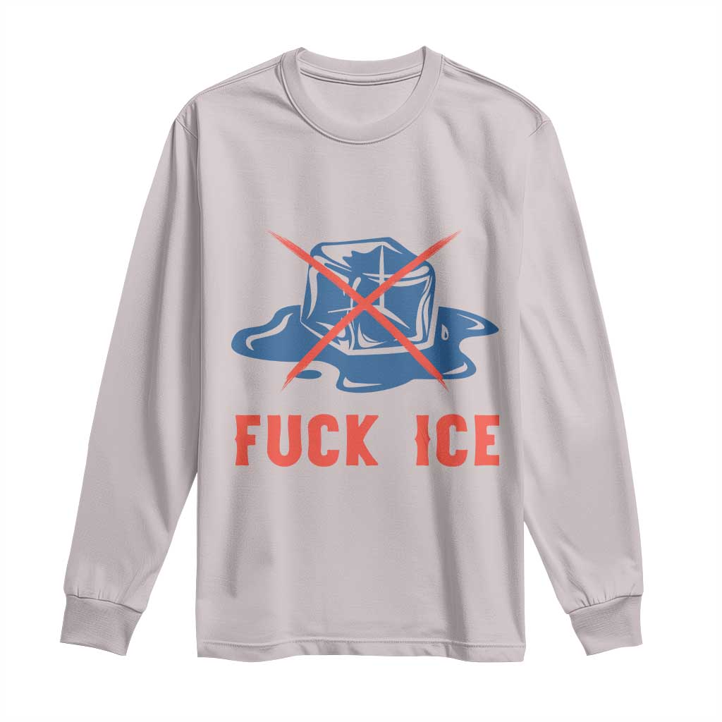 Ice Cube Anti ICE Immigration Human Rights Meme Long Sleeve Shirt