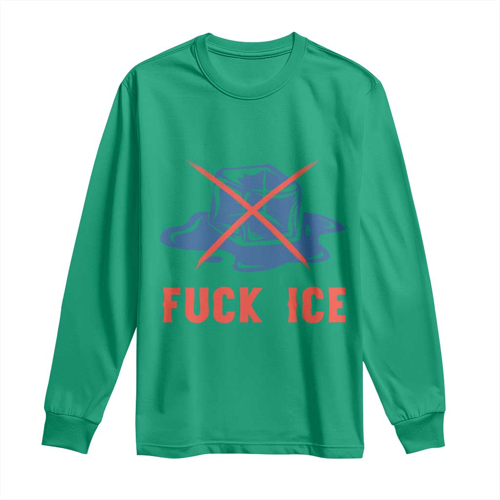 Ice Cube Anti ICE Immigration Human Rights Meme Long Sleeve Shirt