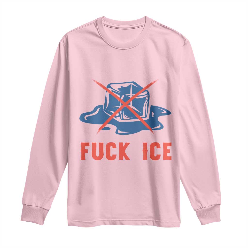 Ice Cube Anti ICE Immigration Human Rights Meme Long Sleeve Shirt