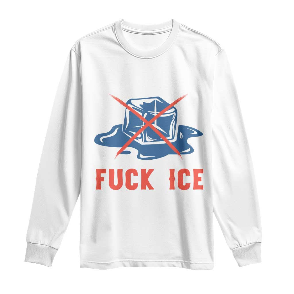 Ice Cube Anti ICE Immigration Human Rights Meme Long Sleeve Shirt