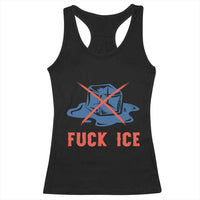 Ice Cube Anti ICE Immigration Human Rights Meme Racerback Tank Top