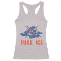 Ice Cube Anti ICE Immigration Human Rights Meme Racerback Tank Top
