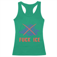 Ice Cube Anti ICE Immigration Human Rights Meme Racerback Tank Top