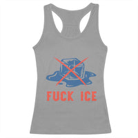 Ice Cube Anti ICE Immigration Human Rights Meme Racerback Tank Top