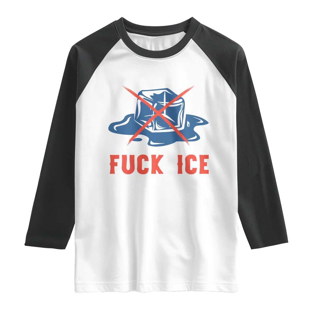Ice Cube Anti ICE Immigration Human Rights Meme Raglan Shirt