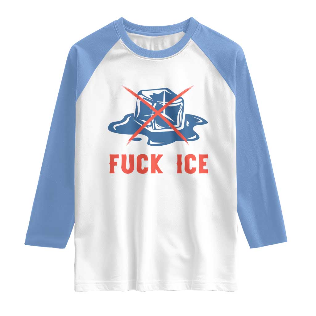 Ice Cube Anti ICE Immigration Human Rights Meme Raglan Shirt