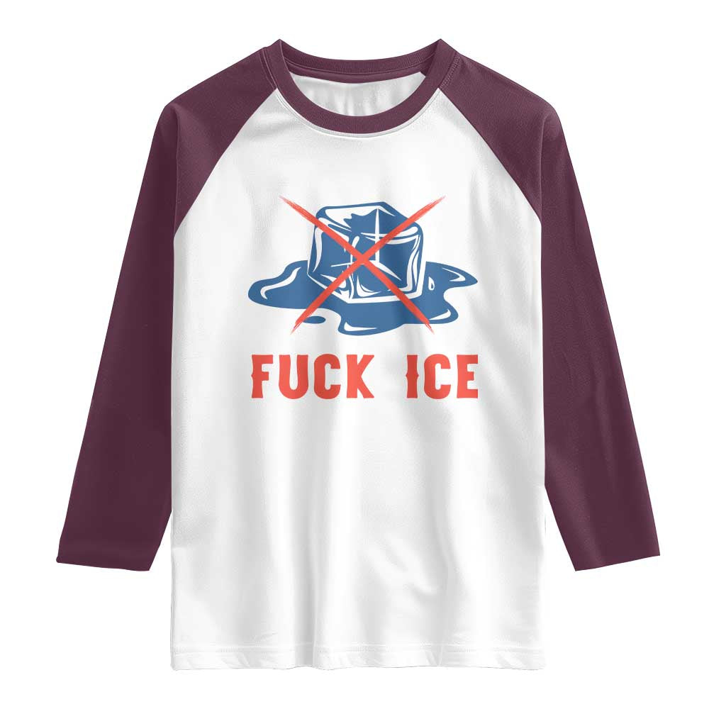 Ice Cube Anti ICE Immigration Human Rights Meme Raglan Shirt