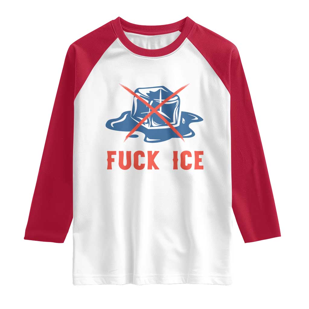 Ice Cube Anti ICE Immigration Human Rights Meme Raglan Shirt