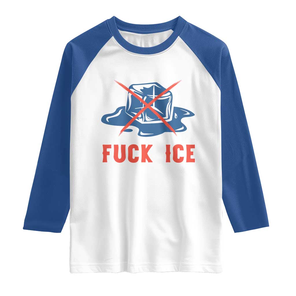 Ice Cube Anti ICE Immigration Human Rights Meme Raglan Shirt