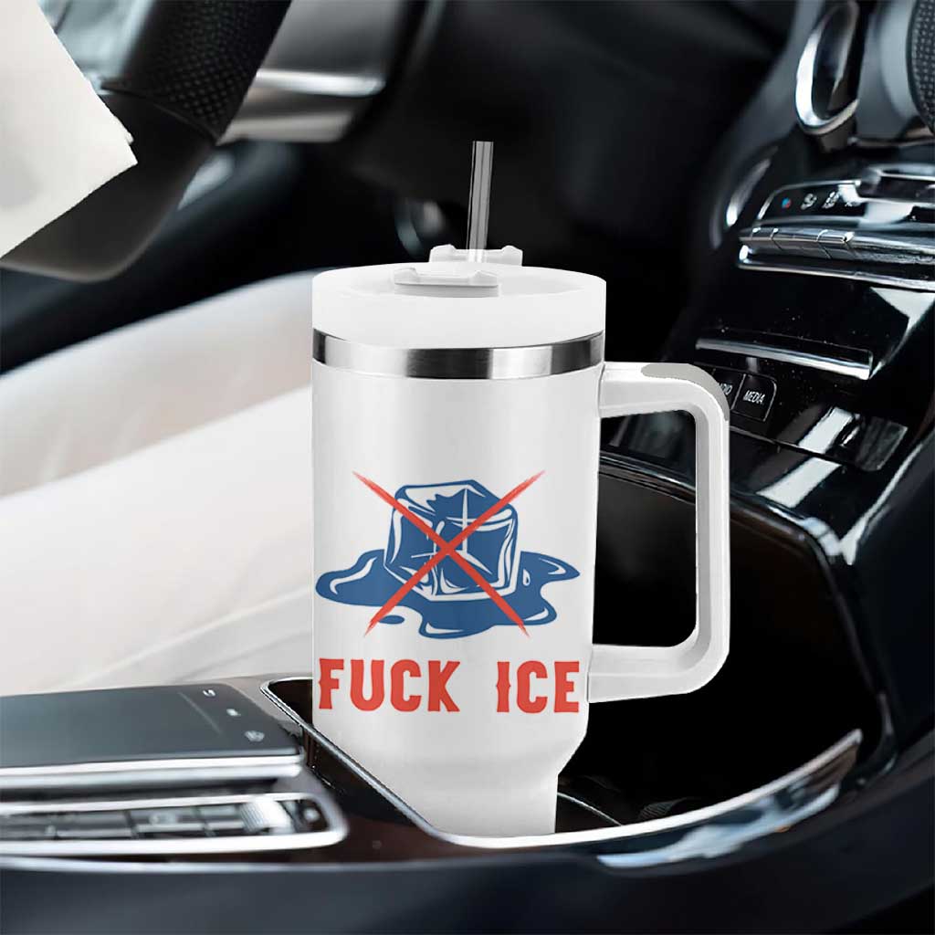 Ice Cube Anti ICE Immigration Human Rights Meme Tumbler With Handle